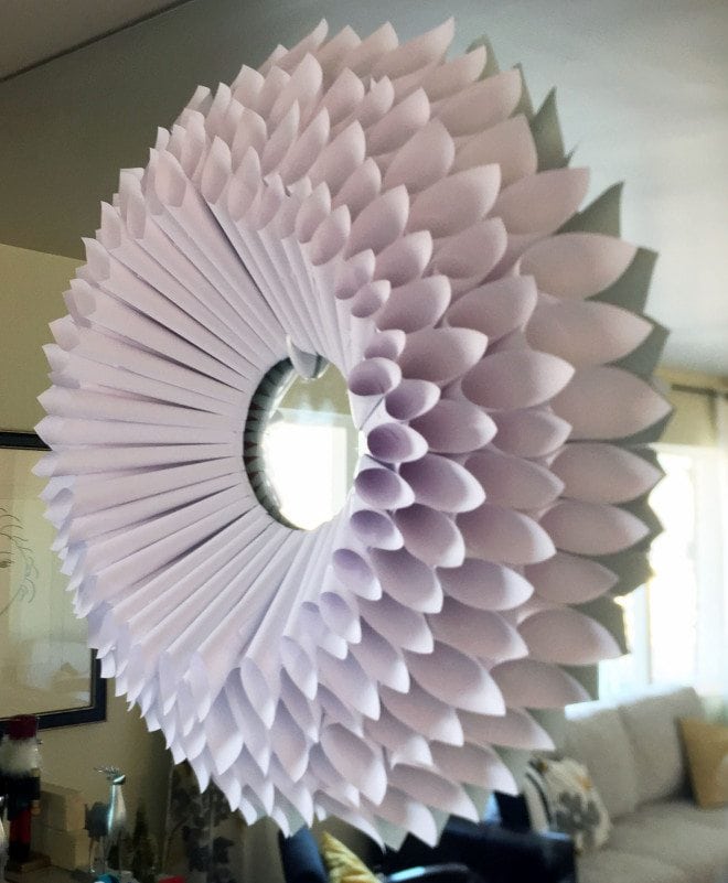 DIY Huge Paper Wreath