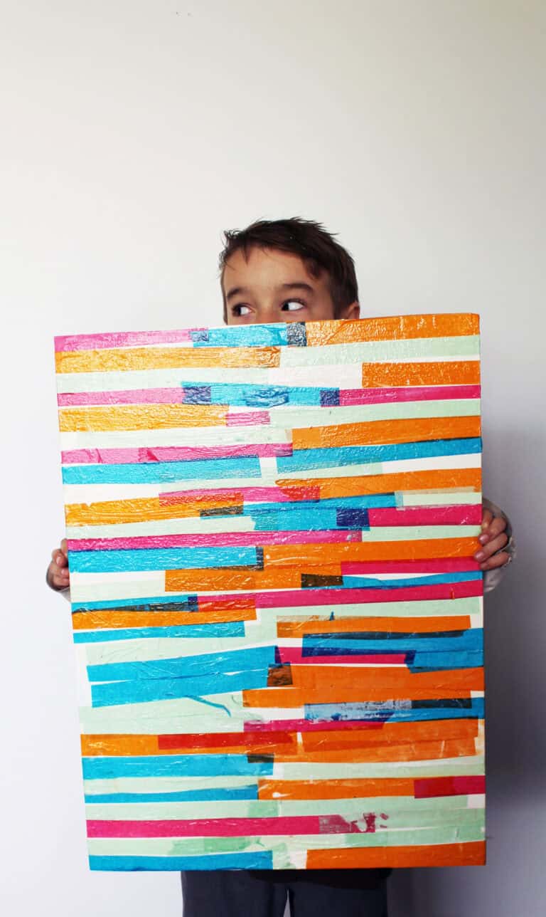 Tissue Paper Wall Art for kids