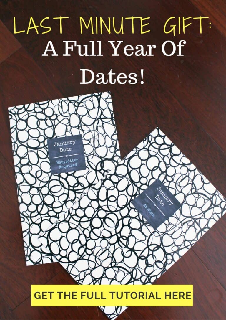 Last Minute Gift Idea: A Year Of Dates