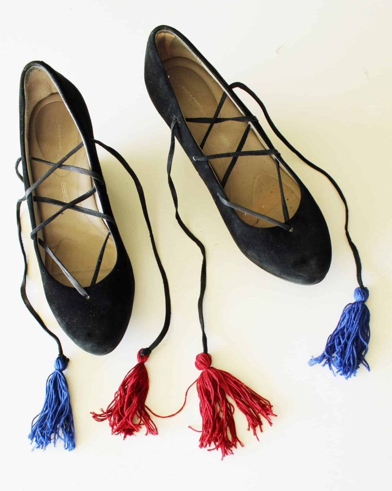 DIY Fashion Lace Up Boho Shoe Refashion Full Tutorial