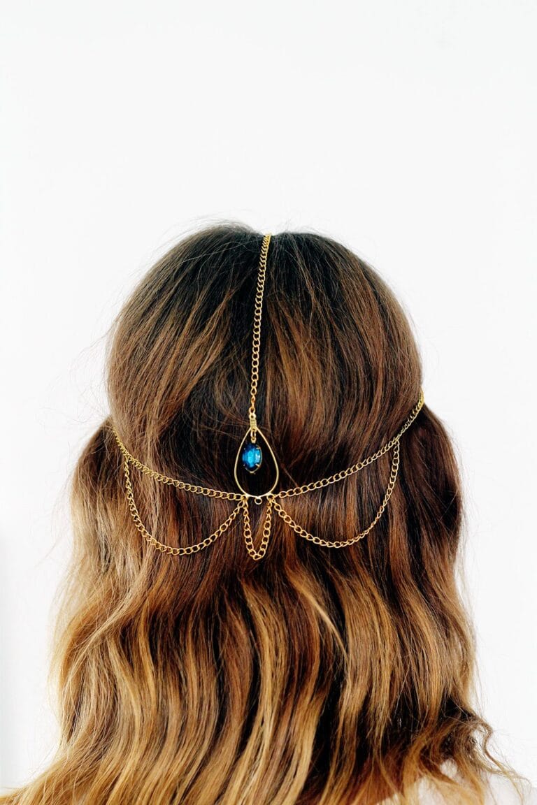 DIY Hair Accessories. Boho chain hair jewelry you can make yourself