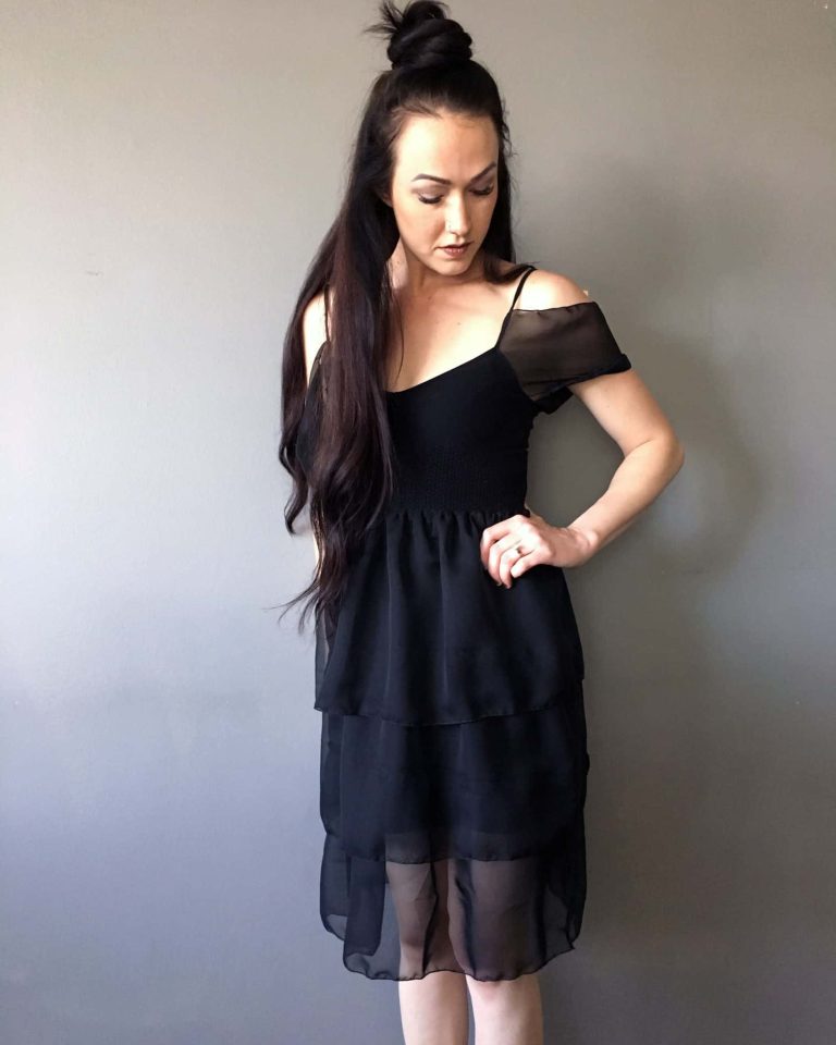 Make This: Chiffon Little Black DIY Dress