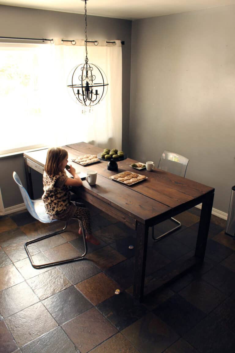 Make A Wooden Kitchen Dining Table DIY