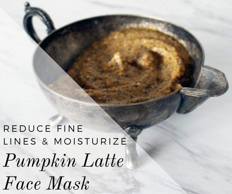 Fall Pumpkin Latte Face Mask Recipe to reduce fine lines and moisturize