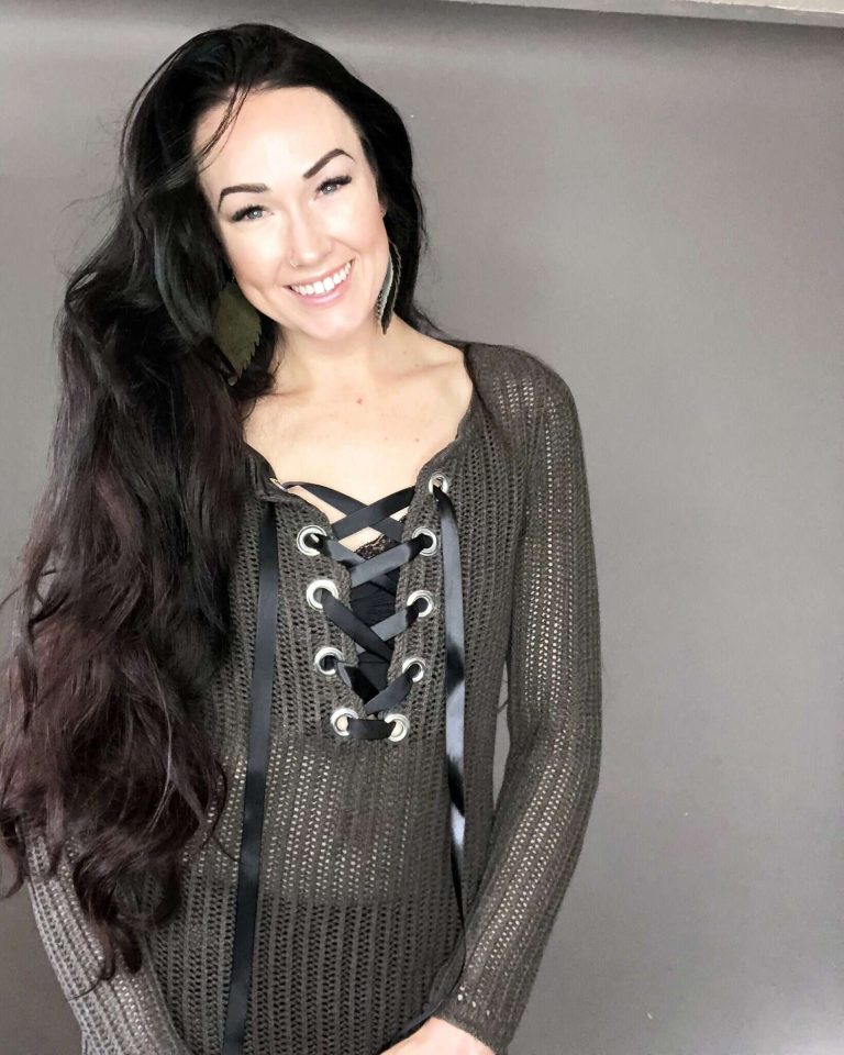 Refashion a basic sweater into a lace up one with this full step by step fashion tutorial