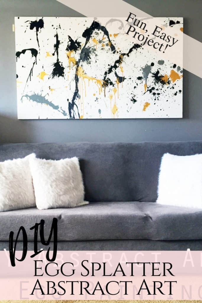 DIY Egg Splatter Art Project