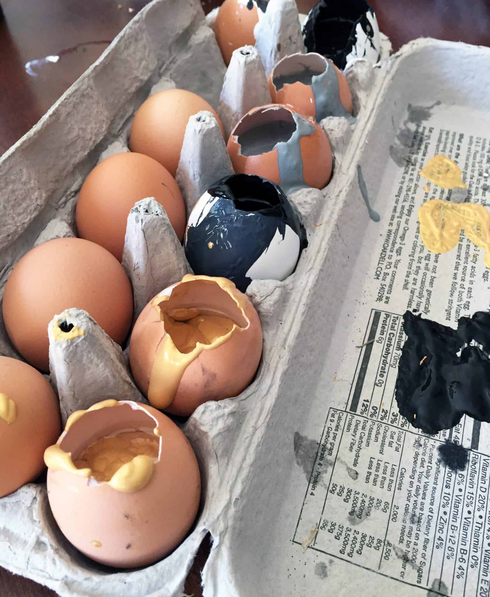 How to egg paint to make massive statement art