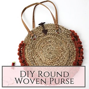 round woven purse