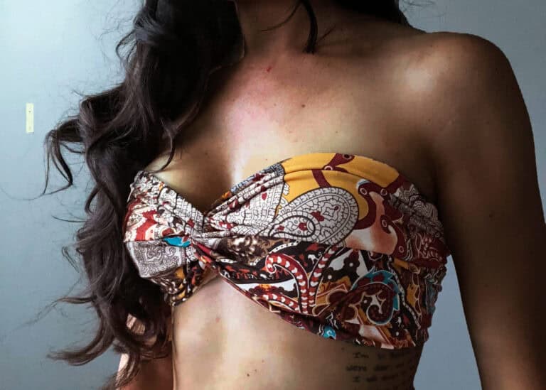 Make a DIY Strapless Bikini Top Tutorial