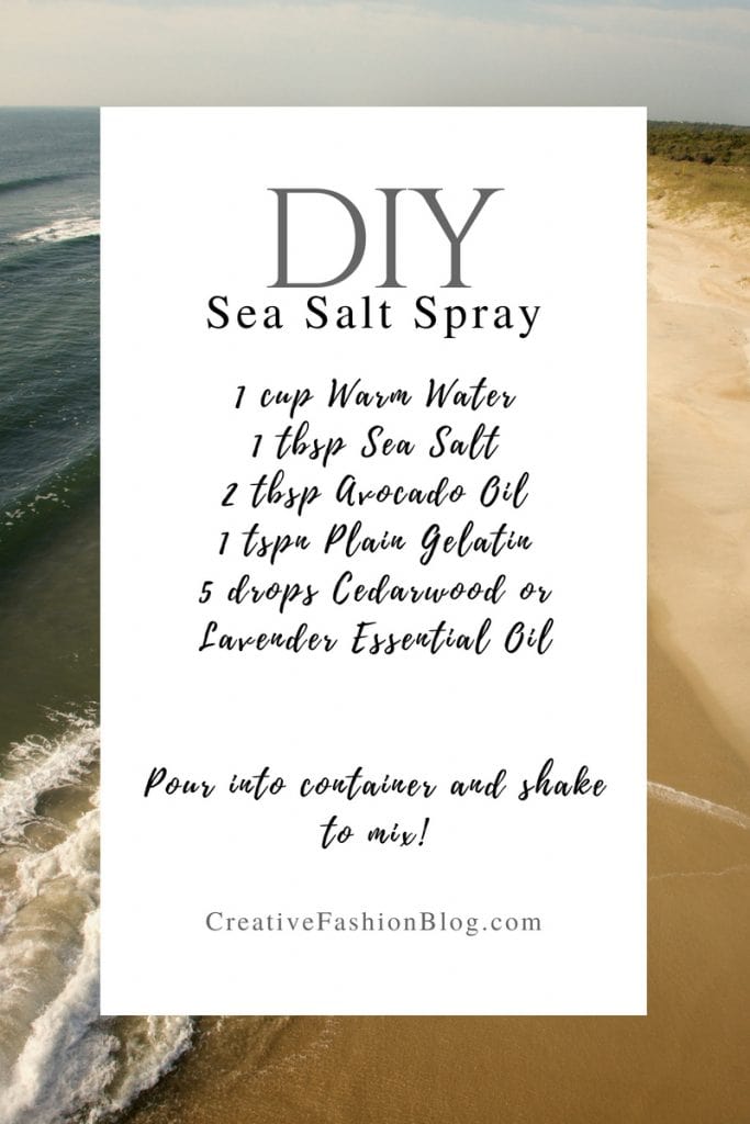 DIY Beach Waves Texturizing Spray Recipe