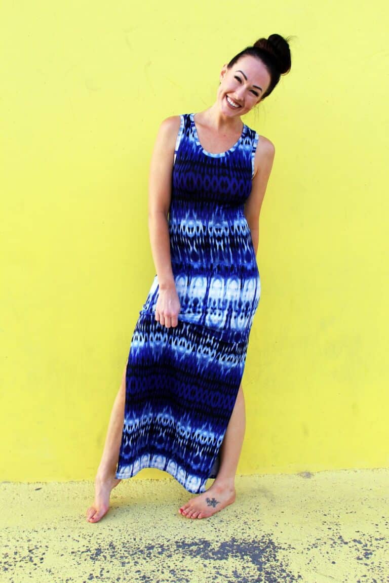 How to make an easy summer tank dress .