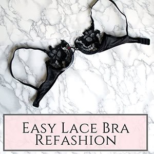lace bra refashion