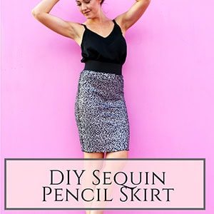 sequin pcil skirt