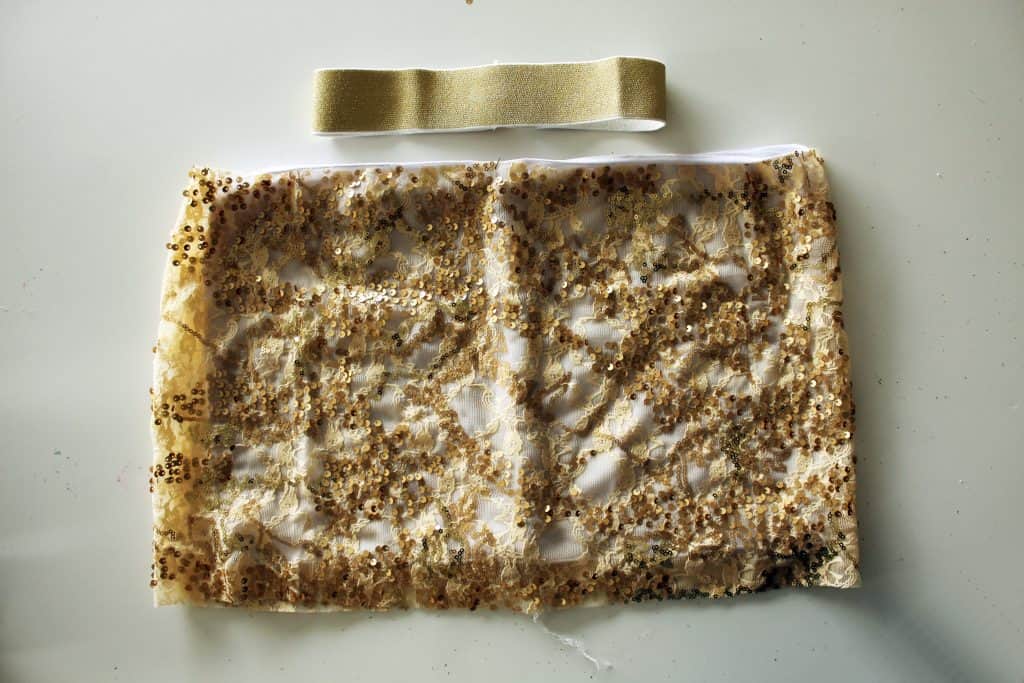 How to make a pull on sequin skirt for little girls