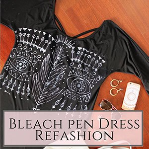 DIY Bleach pen Dress