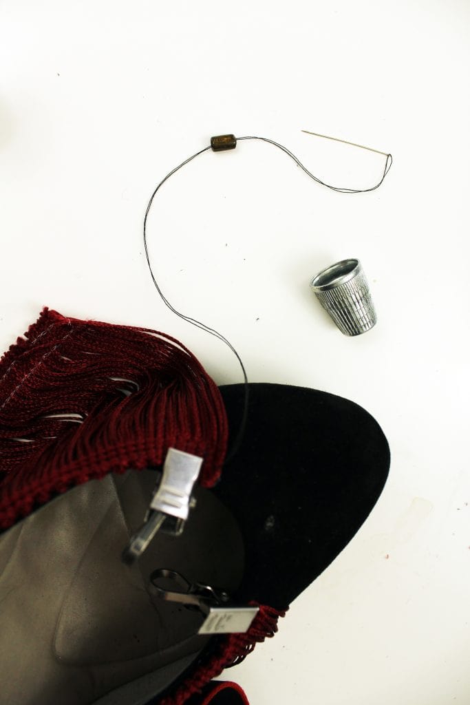 Fringe High Heel makeover. How to refashion your shoes with boho embellishments!
