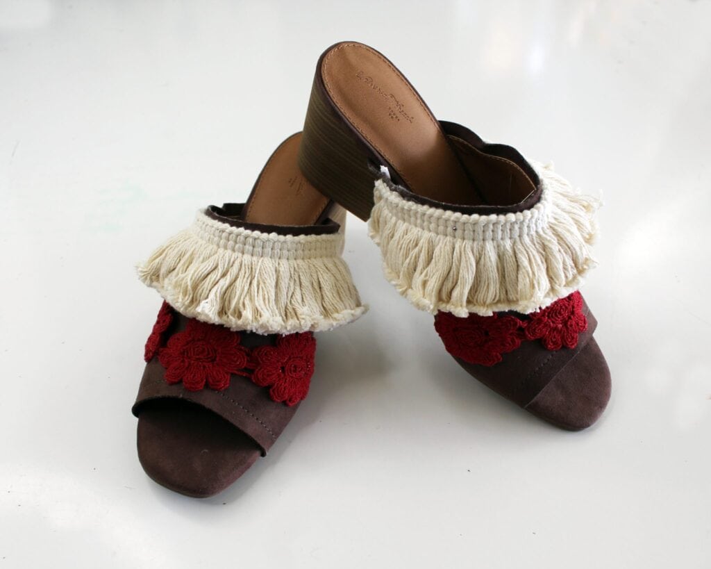 diy shoes with no sew embellishments