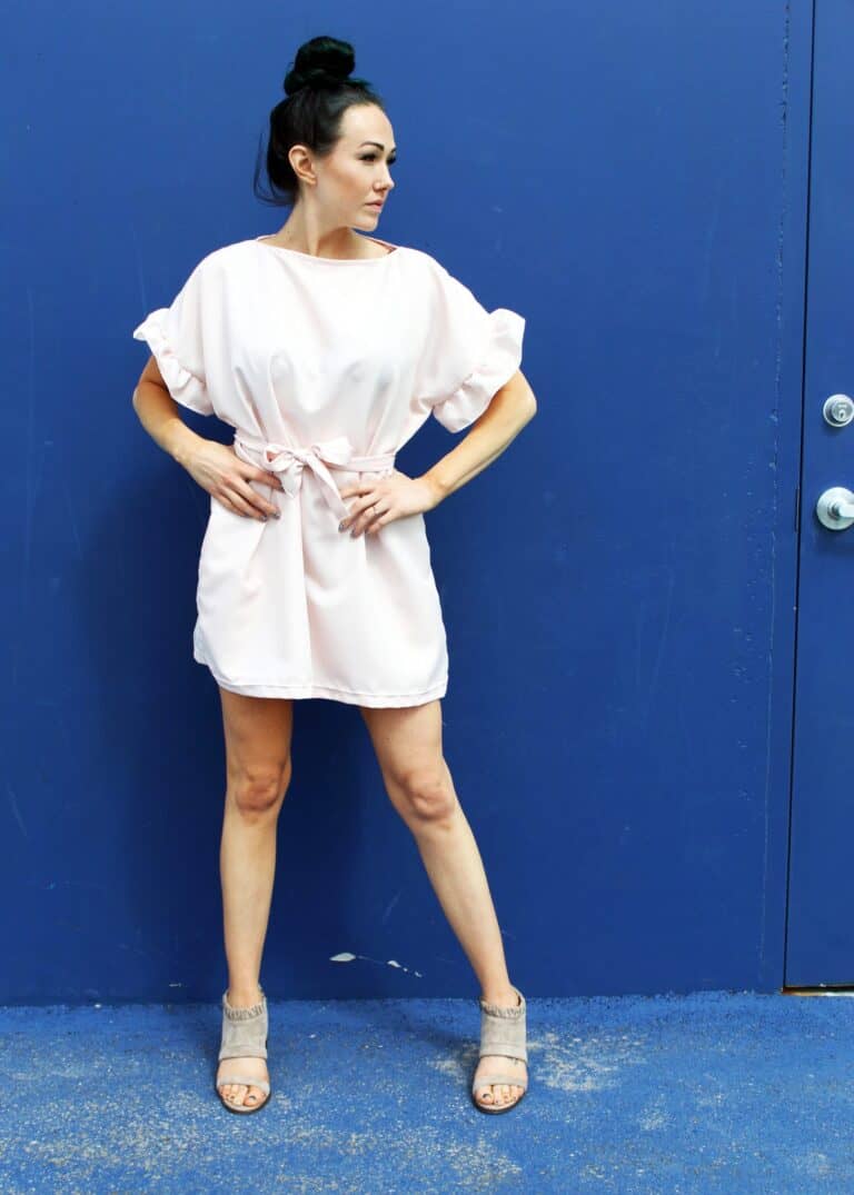 Sew a Simple Ruffle Sleeve Dress