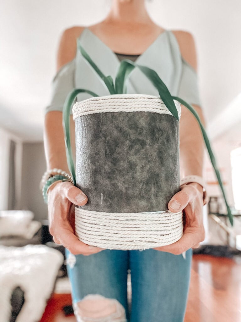 DIY Recycled Planters From A Coffee Can