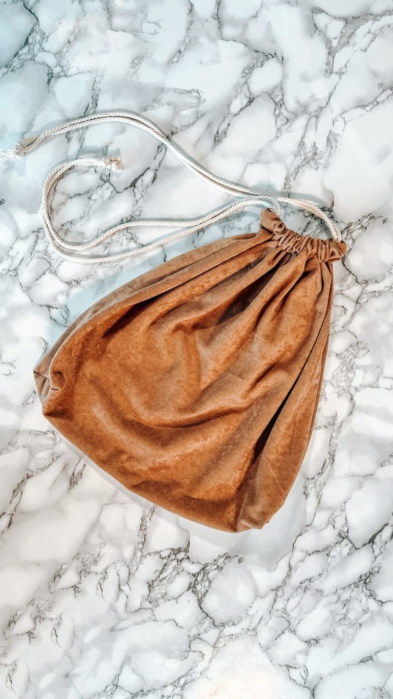 how to make a DIY drawstring tote bag